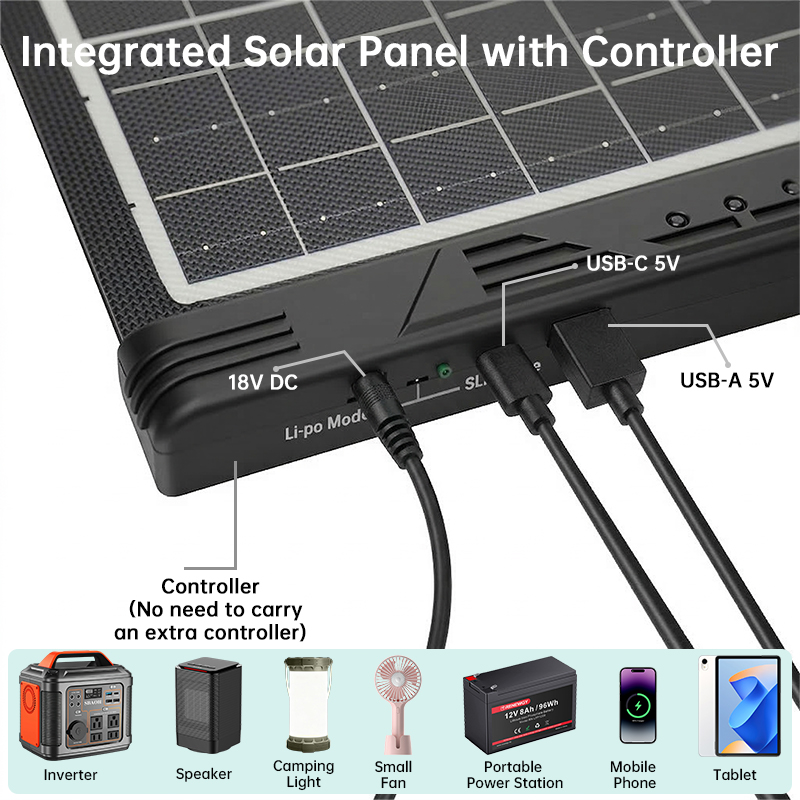 40W 18V Foldable Solar Panel w - Drone Solar Charger 评论和价格