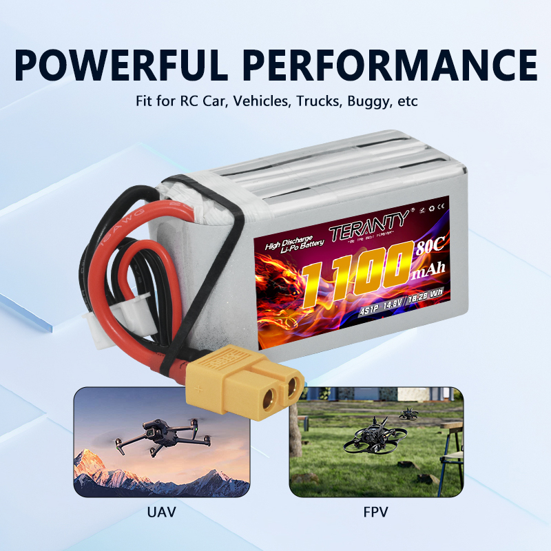 TERANTY 4S 1100mAh 80C/160C Li - Drone Power Bank 评论和价格