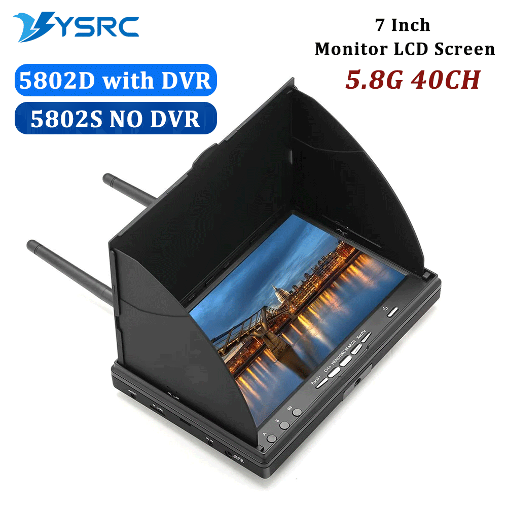 5.8G FPV DVR LS5802D 7 Inch Mo - Drone Controller Screen 评论和价格